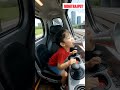 A Small Boy driving a Bullet Train and blowing Train Horn. #shorts #shortvideo #shortsfeed