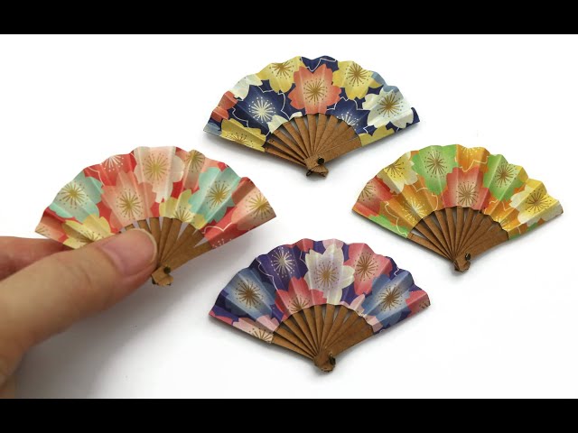 Garneck Mini Fan Toys Small Hand Fan Mini Paper Fans Crafts Mini Doll Paper  Fan Hand Fans Tiny Handheld Fan Miniature Fan Mini Paper Fan Toy