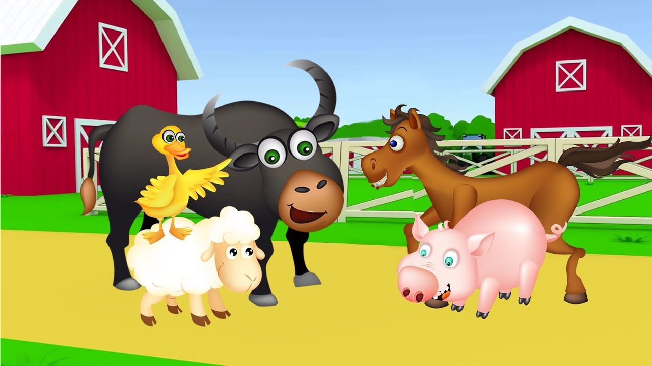 Farm animals name and sound - Kids Learning | Animals for kids with Niki  Kids TV - YouTube