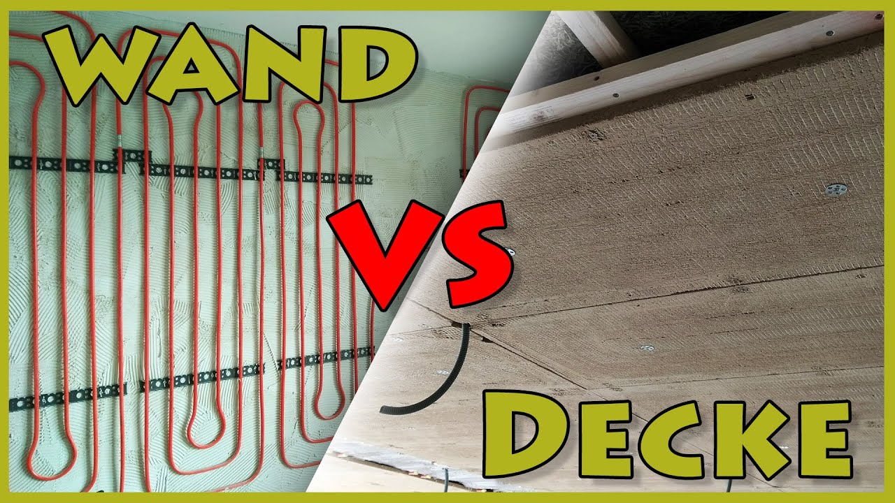 Deckenheizung besser als Wandheizung - Stimmt das?