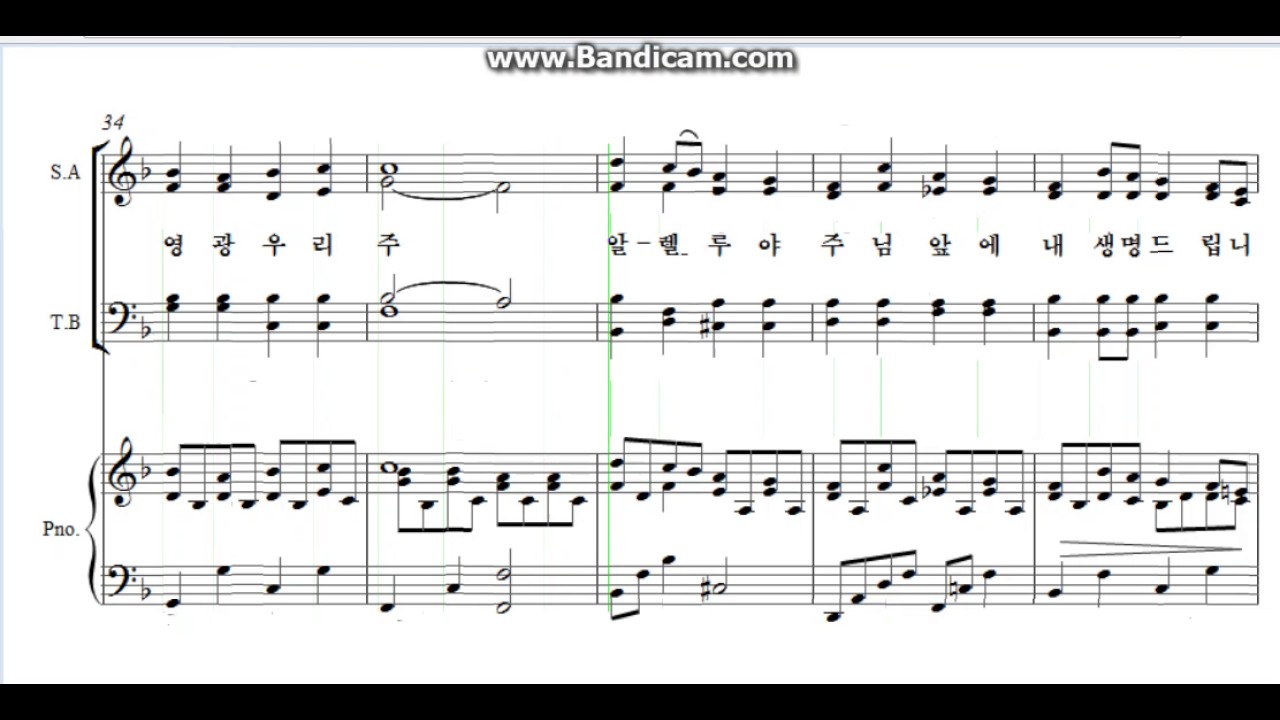 아기 예수께 찬양 soprano