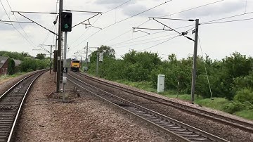 Class 91 91131 runs blunt end first from Doncaster to Bounds Green at Grantham