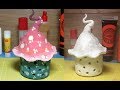 How to Make  a Paper Clay Mushroom Fairy House Night Light , DAS Paper clay