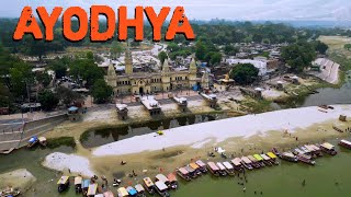 Ayodhya guptarghat tour | ayodhya Saryu River Front | ayodhya lakshman path update | drone video