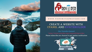 Create a website with cPanel and RVsitebuilder