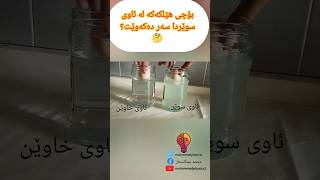 تاقیکردنەوەی چڕی ئاو 🥚💧 Egg Floating Experiment #shorts #physics