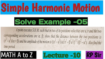 A point executes SHM such that in two of its positions velocities are u,v and the two corresponding