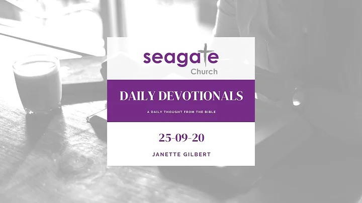 Friday 25 September - Daily Devotional from Janett...