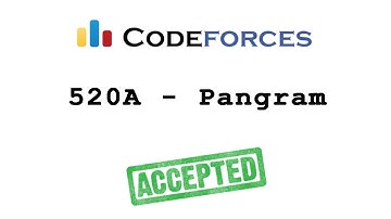 Codeforces "520A - Pangram" solution( Bangla ) | Cpp language
