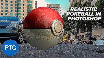 How To Create a REALISTIC Pokéball In Photoshop - 3D Photoshop Tutorial