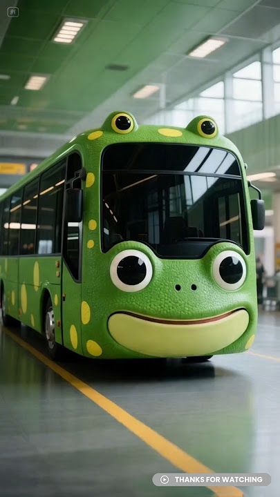 Bus versi katak 🐸 Rekomendasi bus versi katak dan sapi #bus #telolet #lucu #busviral