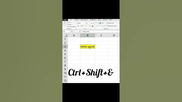 🔥This Shortcut Adds Magic Borders Instantly in Excel! #excel #ytshorts #shorts