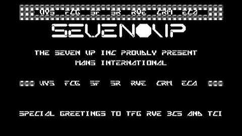 Seven Up (7UP) Intro 11 ! Commodore 64 (C64)