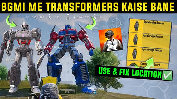 BGMI ME TRANSFORMER ROBOT KAISE BANE / SPACEBRIDGE BEACON HOW TO USE / BGMI SPACEBRIDGE LOCATION