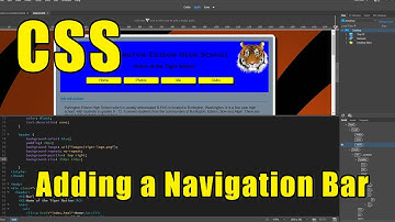 Using CSS to Style a Navigation Bar