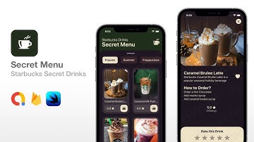 Secret Menu - Starbucks Secret Drinks 2025 | SwiftUI Source Code | iOS App Templates - Xcode Project