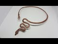 Wire Wrapped Snake Necklace Tutorial