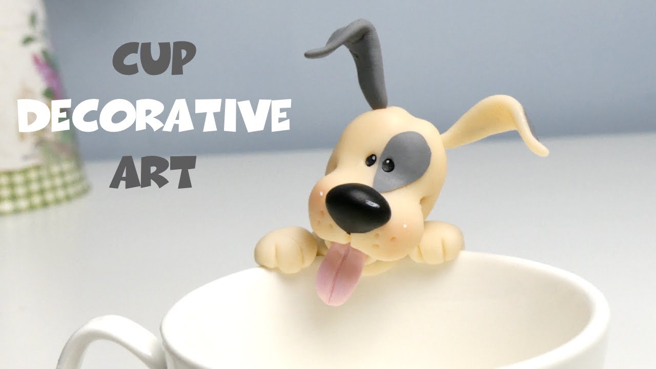 DOGGIE  CLAY DECORATIVE ART /VAMOS A DECORAR UNA TAZA!