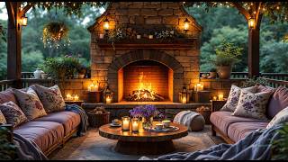 Famous Spring Evening by the Fireplace 🌸🔥 Cozy Fireplace Ambience for Relaxation, Reading & Calm Wealth