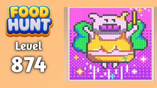Food Hunt Pixel puzzle level 874 walkthrough solution gameplay 