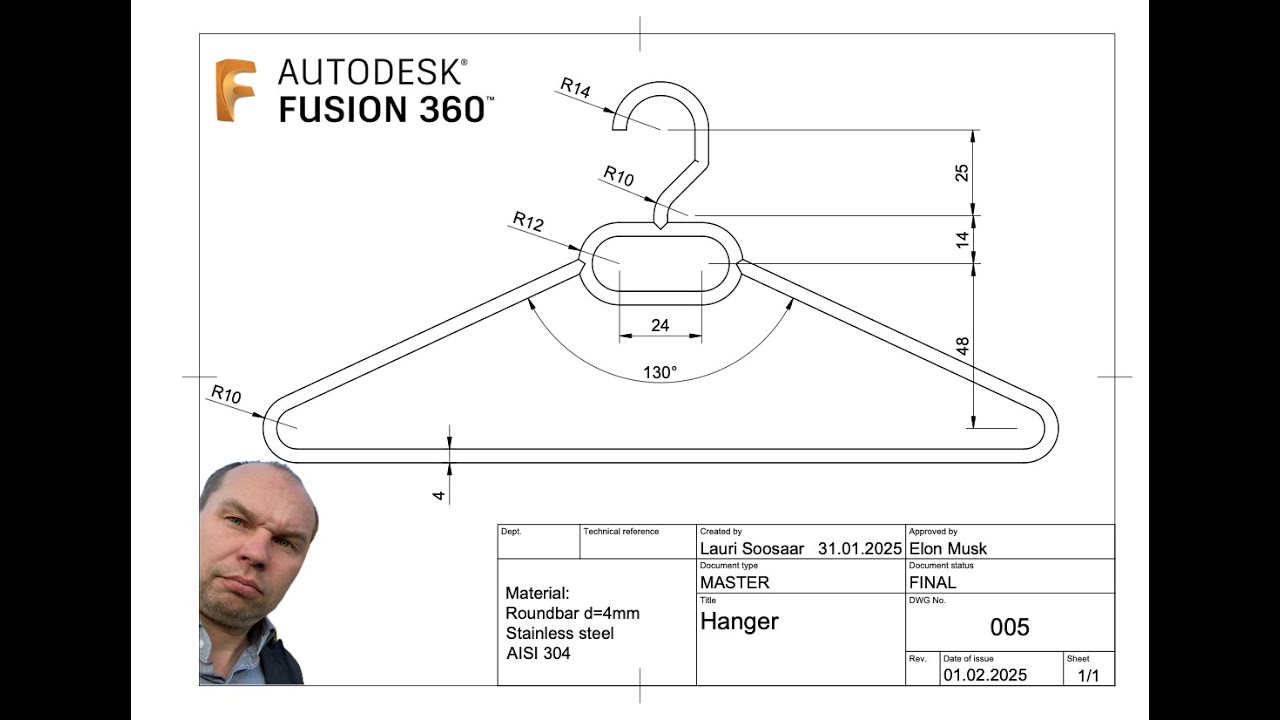 Lesson 5: Fixing a hanger design & drawing with dimensions - YouTube