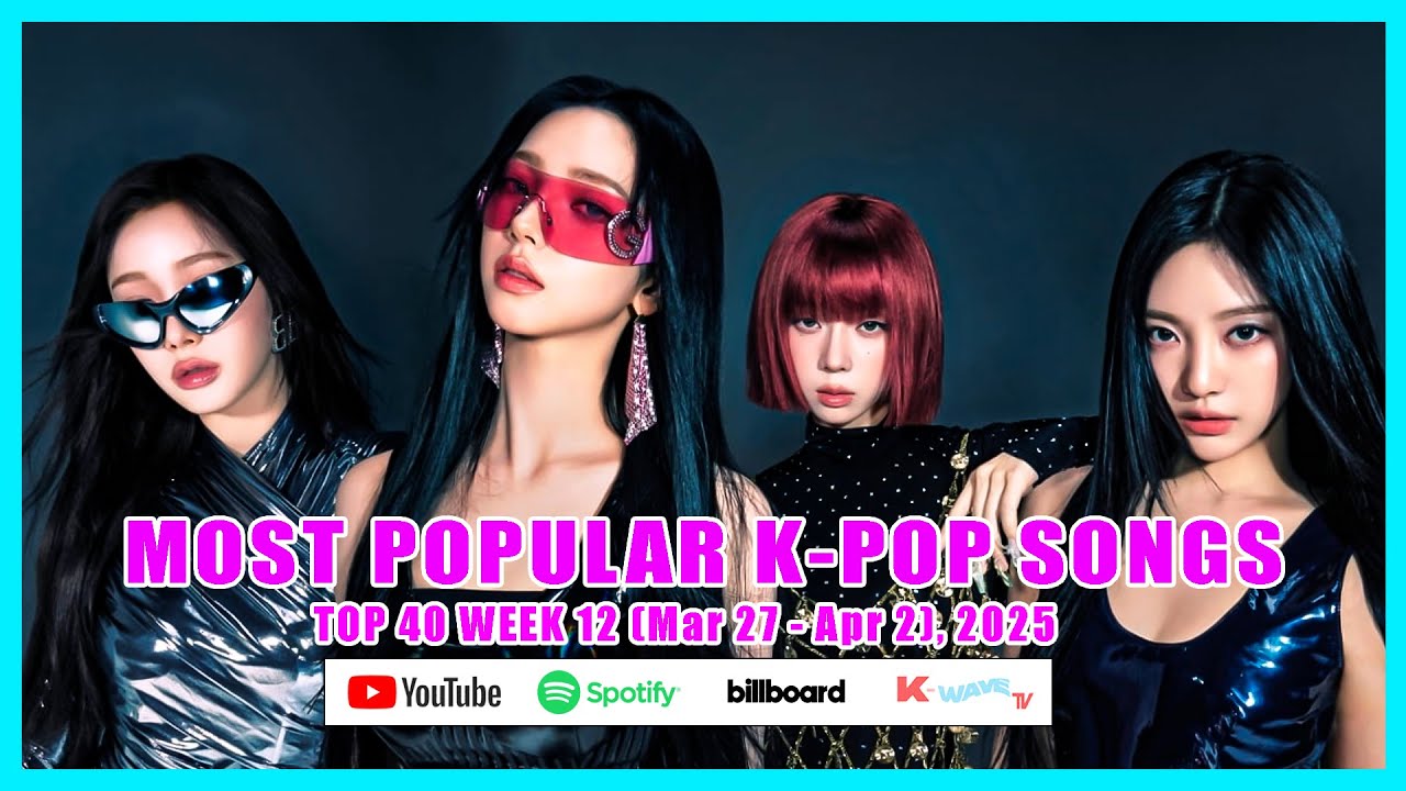 Weekly Popular KWaveTV Most Popular K-Pop Songs: Top 40 Global!! Week (Mar 27 - Apr 2 ...