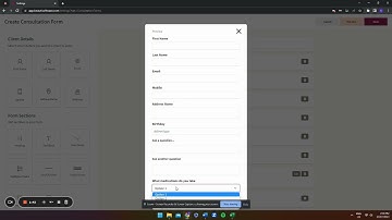 Digital Consultation forms