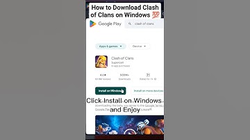 DOWNLOAD CLASH OF CLANS ON WINDOWS WITHOUT ANY EMULATOR😱 #clashofclans #freedownload #shorts
