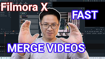 Filmora X Tutorial - How to Merge Videos FAST Without Losing Video Quality