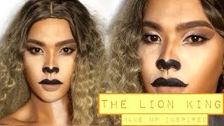 The Lion King Inspired makeup look - Beyonce x Nala