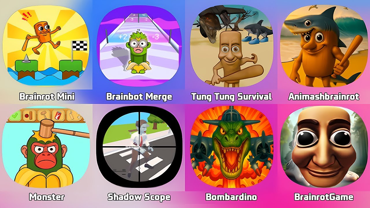 Tip Tap Chill Minigames, Meme Tap Challenge, Brainrot Relax Minigame, Tung Tung Tung Sahur