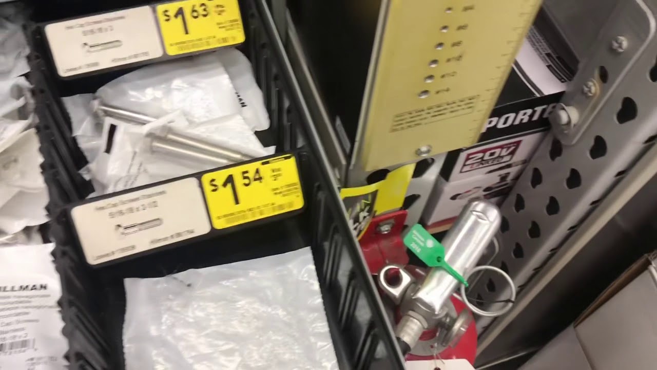 Lowe’s in Euless Stainless fastener section a mess YouTube