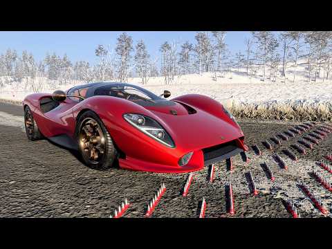 Spike Strip High Speed Crashes #82 – BeamNG Drive | CrashBoomPunk