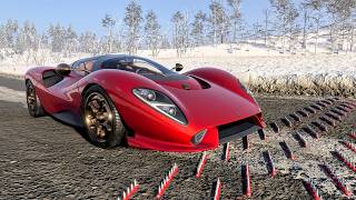 Spike Strip High Speed Crashes #82 – BeamNG Drive | CrashBoomPunk screenshot 3