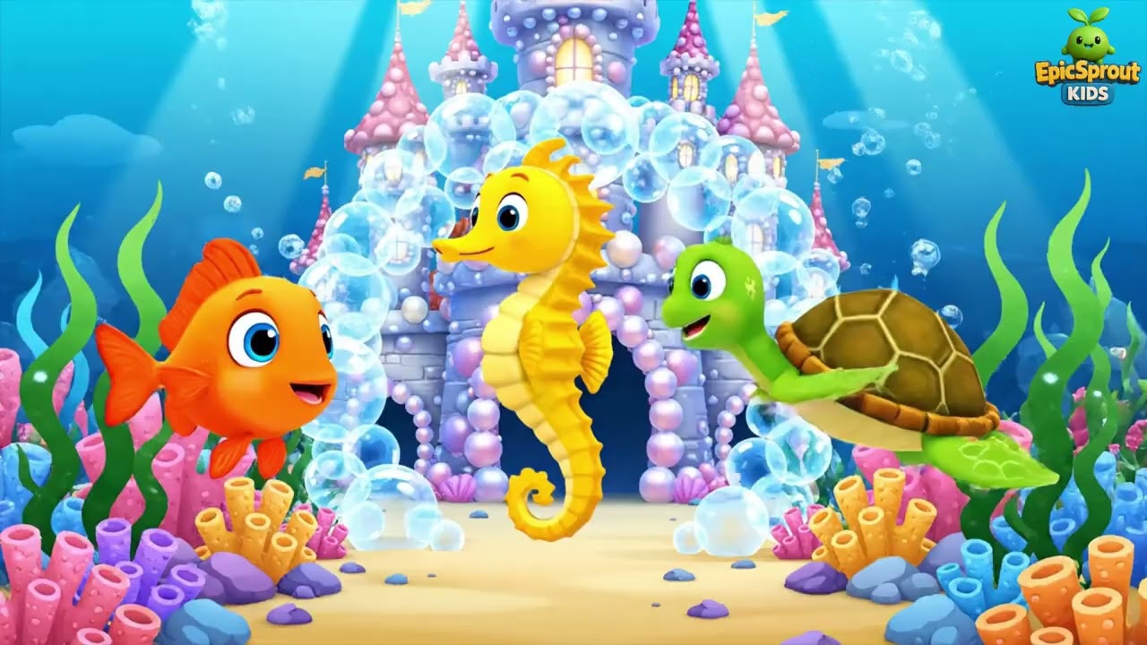 Telugu | బ్లూప్ చేప మరియు బుడగల కోట | Bloop the Fish and the Bubble Castle | kids song