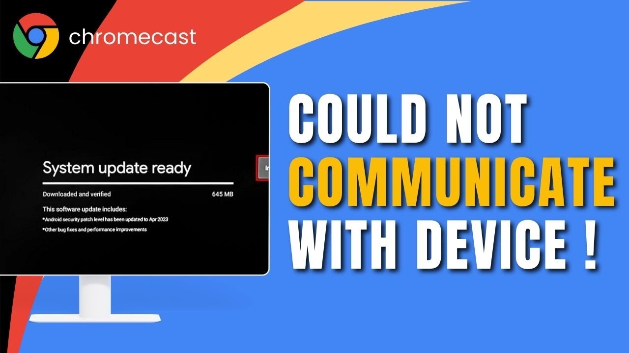 how to fix Could Not Communicate With Your Chromecast - Easy Fix - YouTube