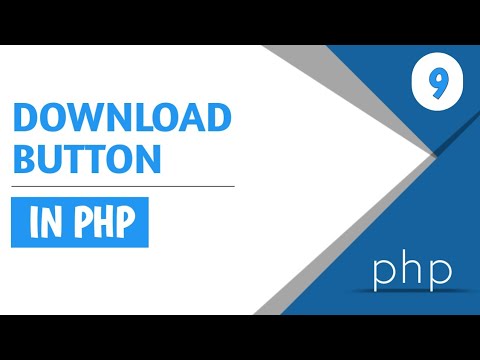 HOW TO CREATE DOWNLOAD BUTTON IN PHP - YouTube