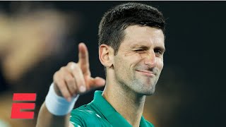 Novak djokovic finishes off jan-lennard ...