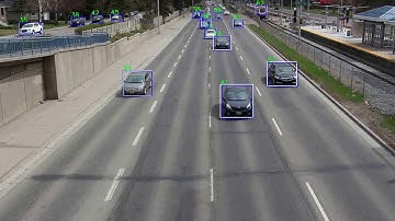 Vehicle Detection and Tracking using YOLOv3+DeepSort in python