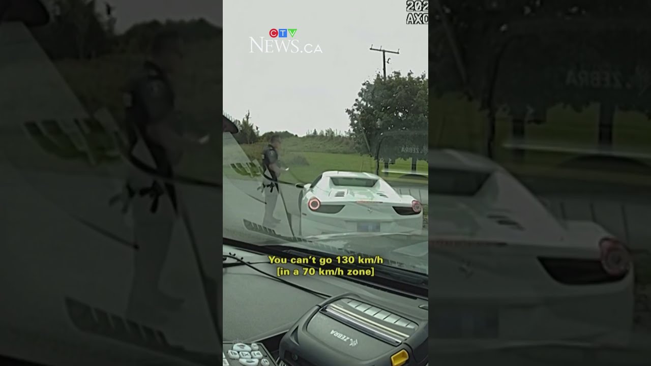 Police Share Video Of Driver Pulled Over For Stunt Driving