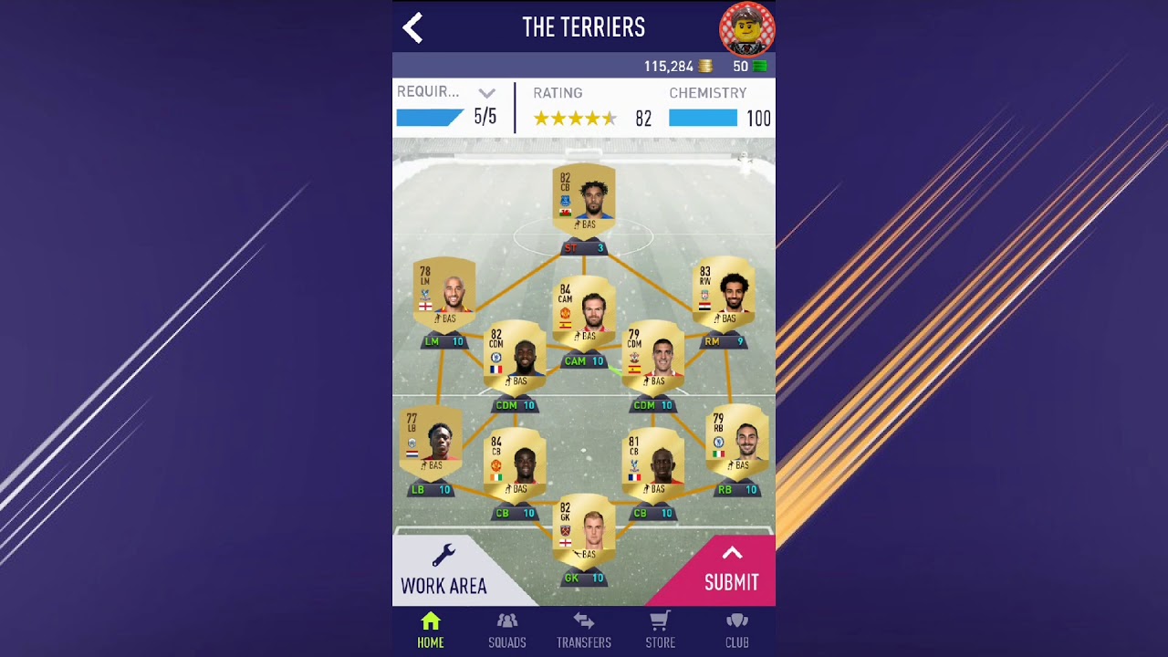 FIFA 18 - The Lunar SBC that I submitted (The Terriers)
