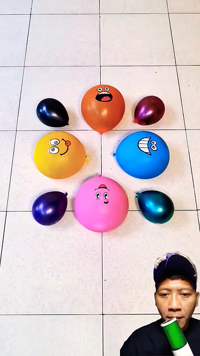 4 Emoji 4 Color Metalic Ver Beatiful Color Amazing Rainbow Water Balloon Orbeez #asmr #satisfying