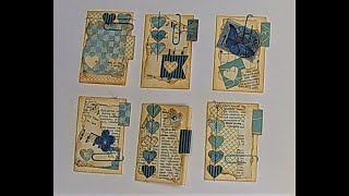 Embellishments and Ephemera for Junk Journals (Side Fold Mini File Folder Paperclips)