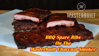 BBQ Ribs On a Charcoal Smoker | Masterbuilt 40 Inch Digital Charcoal Smoker