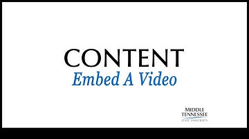 Content - Embed a Video in D2L