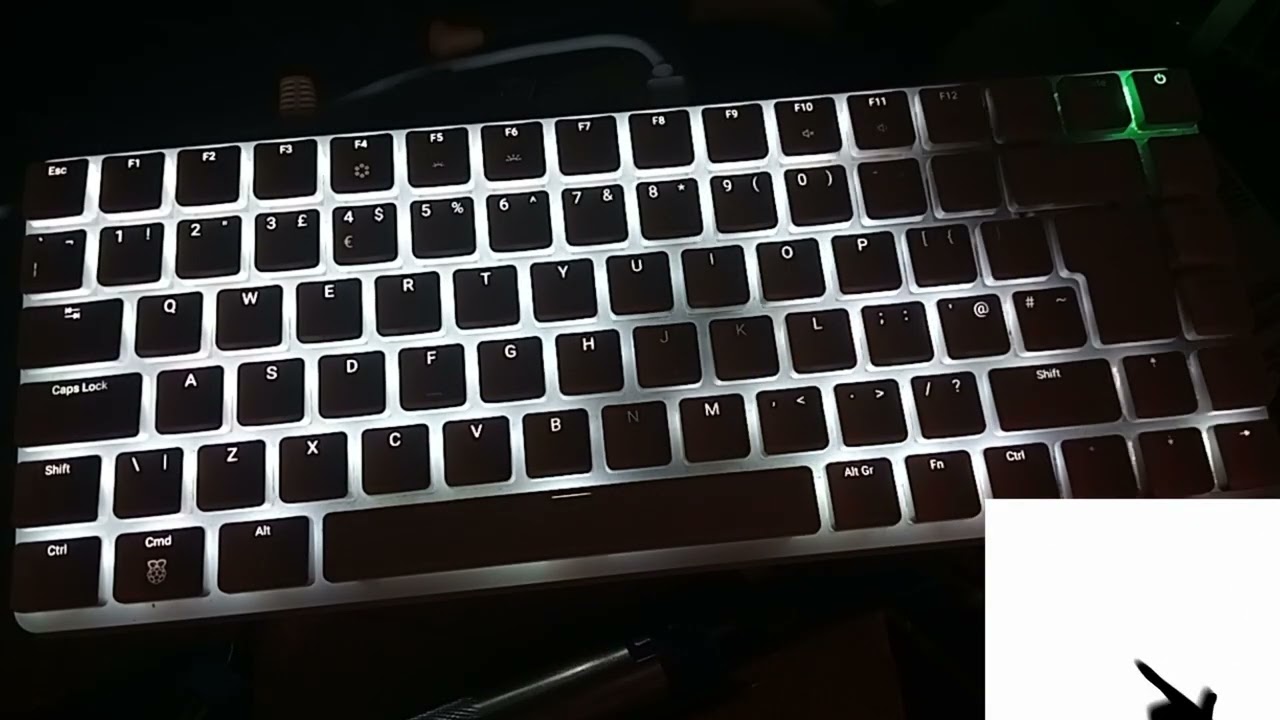 Bad Apple (extended version) on a Raspberry PI 500+ keyboard