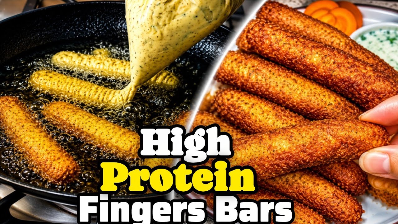 High Protein Fingers Bars | Healthy Gluten Free Snack Recipe | Crispy ...