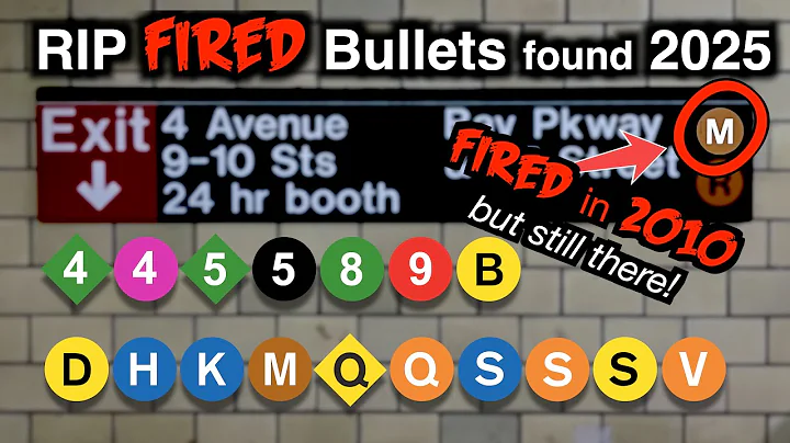 NYC Subway Archaeology 2025 - All Fired Bullets!