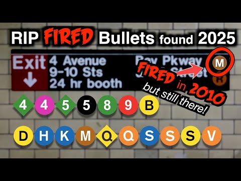 NYC Subway Archaeology 2025 - All Fired Bullets!