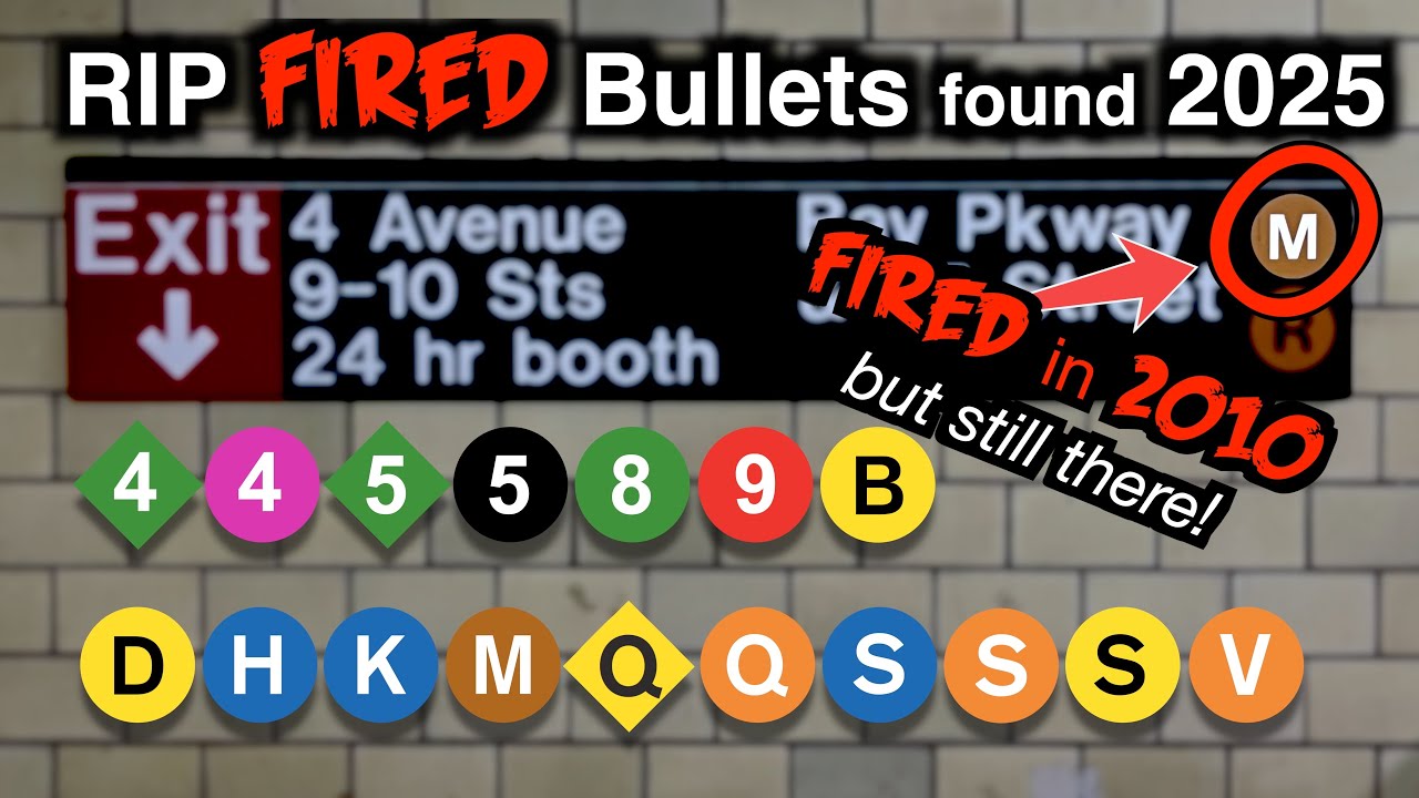 NYC Subway Archaeology 2025 - All Fired Bullets!